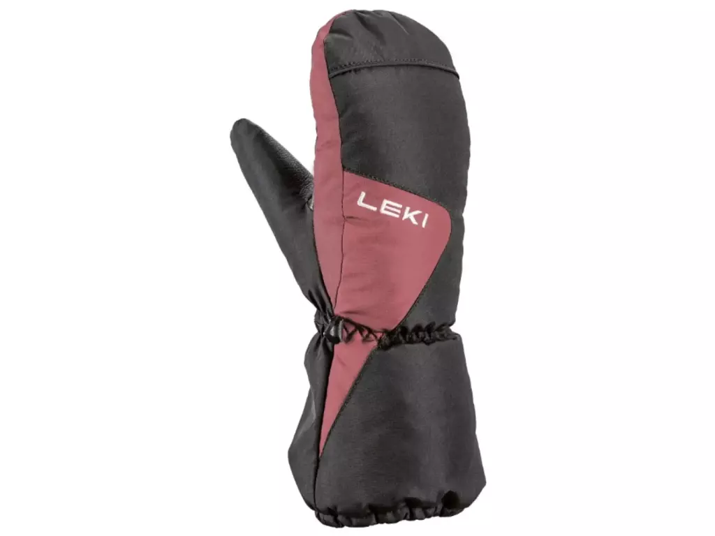 Leki Nevio Junior Mitt, black-rosé