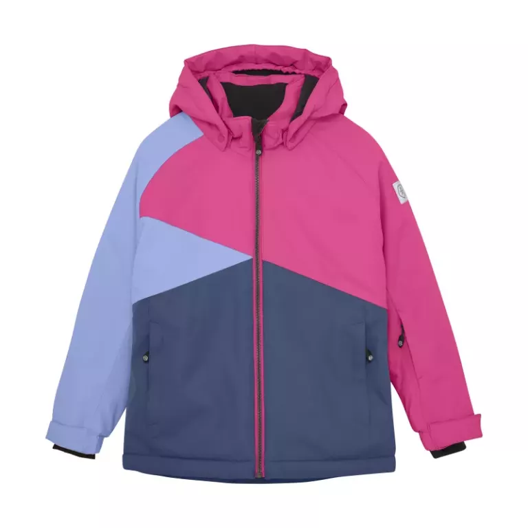 Color kids Ski jacket Colorblock, Pink Glo