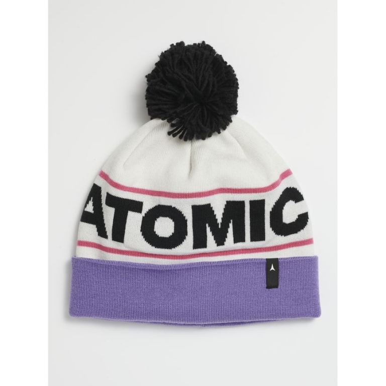 Atomic ALPS POM BEANIE-BRIGHT WHITE-DAHLIA PURP